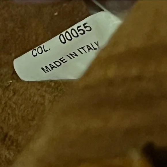 Vintage Giorgio Armani Tan Pleated Lamb Leather Shoulder Bag Satchel - Picture 8 of 15